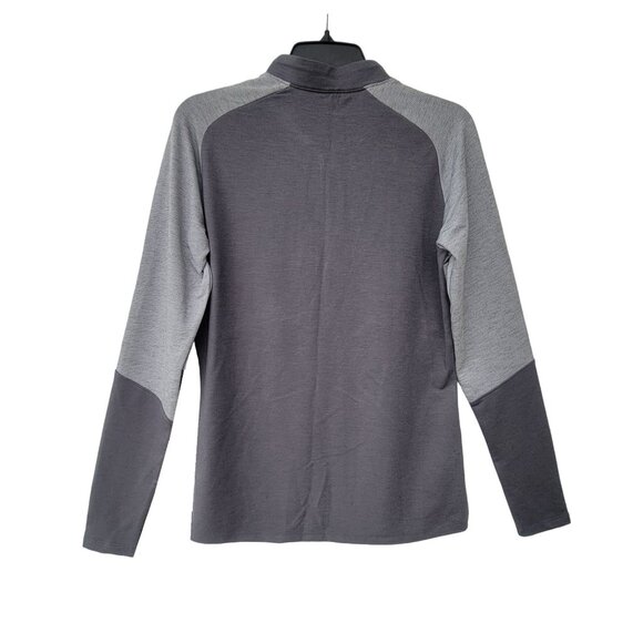 ⭐Under Armour Long Sleeve Shirt Sz M Women's cold gear fitted 3/4 Zip Gray New⭐ - Picture 2 of 7
